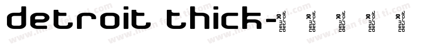 Detroit Thick字体转换